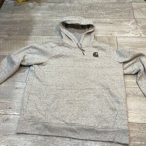 Carhartt Women's Relaxed Fit Midweight Logo Sleeve Graphic Sweatshirt Hoodie XL